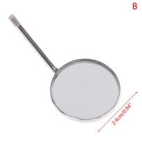 1vnt dantų burnos veidrodėlis su rankena nerūdijančio plieno burnos atšvaitas 2.4CM white