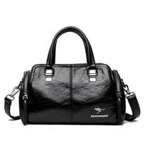 Women's bag new messenger bag urban simple women's shoulder fashion handbag tamsiai ruda spalva
