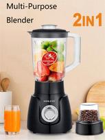 SOKANY185 2-in-1 Food Processor with 500W High Power and 1500ML Large Capacity, Equipped with Coffee/Spice Grinder UK&110 V juoda