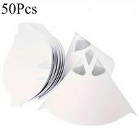 50Pcs Paint Strainer 150 Mesh Fine Mesh Paper Paint Filter Cone, Fine Nylon Mesh Funnel Hooks for Use Automotive