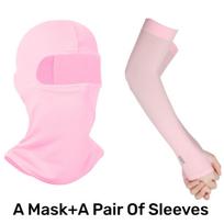Trendy Tactical Balaclava Face Mask Army Head Full Face Mask Snow Motorcycle Running Ski Mask with Arm Sleeve for Men and Women white