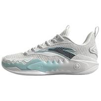 Anta Shock Wave 5 Cushioning, Wear Resistant Low top Basketball Shoes Men's White 112621626-1 43