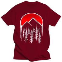 Vintažiniai Twin Peaks Marškinėliai Vyrams Raudonas Pušies Mėnulis Aukštos Kokybės Viršutiniai Marškiniai Trumpomis Rankovėmis Madingi Marškinėliai Apvalia Kaklo Iškirpte Medvilniniai Marškinėliai Dovana#Spalva(1) S juoda