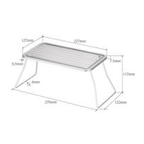 TOMSHOO Portable Outdoor Folding Camping Grill Titanium BBQ Grill Grate Ultralight Mini Table for Camping Hiking Picnic Barbecue