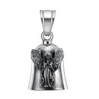 Bell Biker Bell Lucky Angel Wings Motociklas Varpelis Raktų pakabukas Punk Vyrų Biker Lucky Amulet Exorcist Papuošalų aksesuaras gray