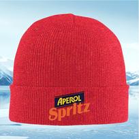 Aperol text orange font spritz logo Men Women Unisex Knitted Hat Beanie Pullover Cap Winter Thermal Warm Christmas Outdoor Cycli