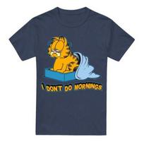 Garfieldo Unisex suaugusiųjų marškinėliai „Aš nekenčiu rytų“ S juoda