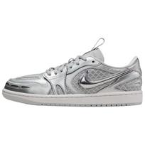 Jordan Air Jordan 1 Abrasion Resistant Low top Vintage Basketball Shoes Women's Silver Gray HQ2186-002 39