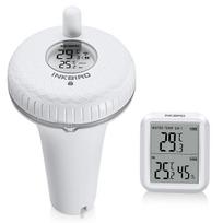 INKBIRD Wireless Floating Pool Thermometer IPX7 Waterproof Digital Thermometer for Fish Pond,Aquarium,Hot Tub,Swimming Bath Wireless Version white