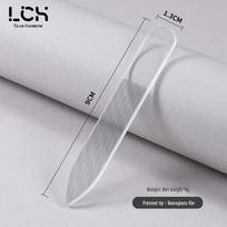 Cylindrical Glass Nail File & Portable Polishing Stick for Manicures gray