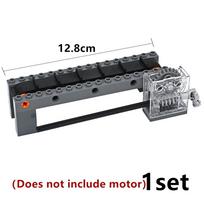Pasidaryk pats techninis motorizuotas konvejerio juostos konstravimo kaladėlių rinkinys Power Functions Suderinamas variklis Baterijų dėžutė MOC Modelio Rinkinys Kaladėlės Žaislai gray