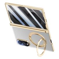 Samsung ZFold8 dėklai Magnetinis besisukantis stovas Stiklinė plėvelė Dėklas Samsung Galaxy Z Fold 8 Wide fold8 Belaidžio įkrovimo dangtelis Galaxy Z Fold 8 black