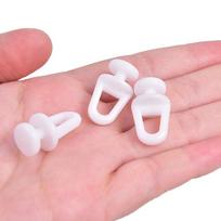 60 vnt. Plastikiniai bėgeliniai užuolaidų takelio konvejerio kabliukai ritinėliai namų užuolaidų priedai balta