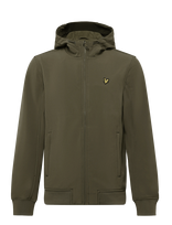Lyle & Scott - Fleece Back Softshell Jacket - Lengva striukė - Chaki spalva