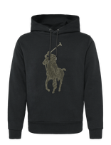 Polo Ralph Lauren - Big Pony Double-Knit Hoodie - Džemperis - Juoda