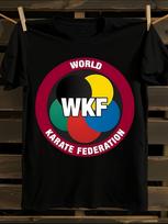 WKF Logo Karate T-Shirt Mens Tshirt Womens Tshirts with Letters Print Short Sleeves T-Shirt Casual Street Tee Shirt Top XXL red
