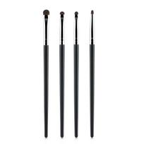 4-Piece Fine Eye Brush Set: Eyeshadow, Eyeliner, Lower Eyelid, and Eyebrow Brushes for Blending