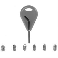 FCS Surf Board Fin Key Fin Replacement Accessory with 6pcs Grub Screws