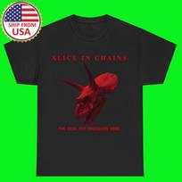 Alice in Chains Devil Put Dinosaurs Black T-Shirt Tee Top Unisex 4XL