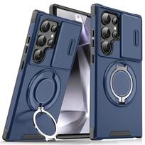 Armor Magnetic Bracket Case for Samsung S2 S24 S22 S21 S23 S20 Ultra Plus FE Slide Camera Protection Shockproof Cover For Galaxy S24
