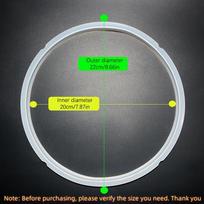 22/24cm Universal Electric Pressure Cooker Sealing Rings 2L, 2.8L, 4L, 6L, 8L, 12L Silicone Sealing Rings Replacement Parts gray