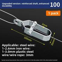 Wire Tensioner for Fruit and Vegetable Garden Greenhouse, for Tightening The Iron Wire and Wire of The Grape Trellis, Pull and Lock Device gray