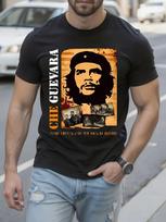 Che Guevara Kubos revoliucijos grafinis marškinėlis - Juodas apvalia apykakle ... XXXL black
