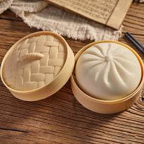 Creative Squishy Steamed Bun Play Food Fake Char Siu Bao With Steamer Slow Rising Stress Toy