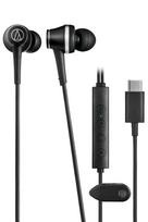 Audio-Technica ATH-CKD7NC BK Laidinės ausinės, Type-C, Triukšmo slopinimas, Mikrofonas su nuotolinio valdymo pultu, Mažas vėlavimas, Aukštos kokybės garsas, Integruotas