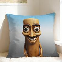 Tung Tung Sahur Italian 67 Pillow Cover  Comfy Cushion Cover Kawaii Pillow Case For Office Car Home Decor 30X30CM gray