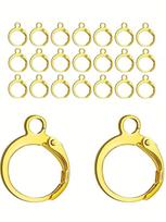 100pcs/lot  Small Ear Hook Earring Loop, Jewelry Earring Accessory, DIY Earring Making Material sidabras