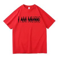 Playboi Carti I AM MUSIC New Album 2025 T Shirt Fashion Men Women Aesthetic Letter Print Tshirt Unisex Casual Cotton Tees Shirts S red