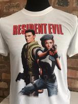 Resident Evil 100% Cotton T-shirt Mens Tees Top - Mens & Women's sizes S-XXL - 1996 Game Chris Jill Retro S black