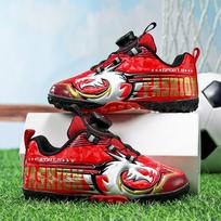 Twist Buckle Children'S Football Shoes Boys And Girls Primary School Students Broken Nails Leather Surface Competition Training Shoes 31