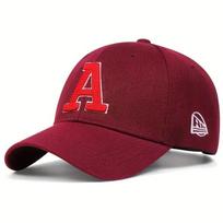 Women A Leter Embroidery Snapback Baseball Caps Spring And Autumn Outdoor Use Adjustable Casual Hats Sunscreen Hat For Men And