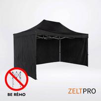 Prekybinės palapinės stogas ir sienos (4 vnt.) komplektas  3x4,5 Juoda Zeltpro TITAN