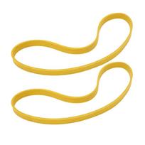 2 Pcs 8/9/10 Inch Band Saw Tire Yellow Band Saw Rubber Ring Durable Woodworking Bandsaw Wheel 8 inch