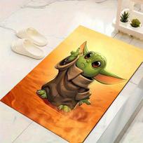 1 vnt. Disney Žvaigždžių karai Yoda rašto kilimas Plotinis kilimas Neslystantis kilimas Skalbiamas rankomis Grindų kilimėlis Tinka svetainei, miegamajam, namų dekoravimui 60cm by 90cm orange