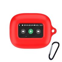 Silikoninis ausinių dėklas Apsauginis nuo dulkių Bluetooth ausinių dangtelis, skirtas JBL Live Flex 3 raudona