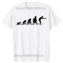 Funny Evolution of Petanque Bocce Boule Player Tshirts Men Fashion Casual Tshirt 100 Cotton Loose Oversized T Shirt Summer S black