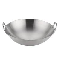Lijia Thickened Round-Bottom Iron Wok with Double Handles