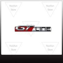 1x GT LINE Car Grille Badge Sticker For Citroen  2008 208 3008 308 RCZr 206 207  Logo Metal Trunk Emblem Accessories