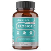 7 Strains Probiotic Dietary Supplement, With Inulin, 120 Capsules Per Bottle 120 Capsules