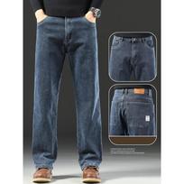 Autumn and Spring Men's Baggy Jeans Men's Loose Straight Wide-leg Business Trousers Mens Clothing 28
