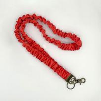 Dopamine Candy Color Pleated Print Phone and Work Badge Lanyard raudona
