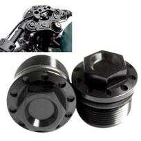 Motorcycle 39mm Black Anodized Fork Tube Cap Bolts For Harley