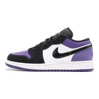 Air Jordan 1 Low 'Court Purple Black Toe' Gs 553560-125 35.5