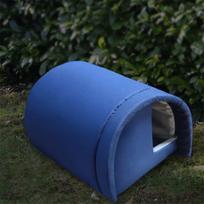 Durable Warm Pet Cat House Windproof Thicken Outdoor Cat Shelter Vaulted Design Waterproof Stray Cat Den Outdoor blue
