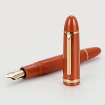 JinHao X159 Acrylic Black Extended Fine Nib F 0.5mm Fountain Pen Metal Clip Writing Pens Stationery School Office Supplies (as the picture,EF (0.38mm))