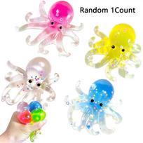 Octopus Squishy Toy,Sensory Stress Relief Fidget Ball for Kids & Adults,Ideal for Classroom Prizes, Party Favors & Holiday Gifts